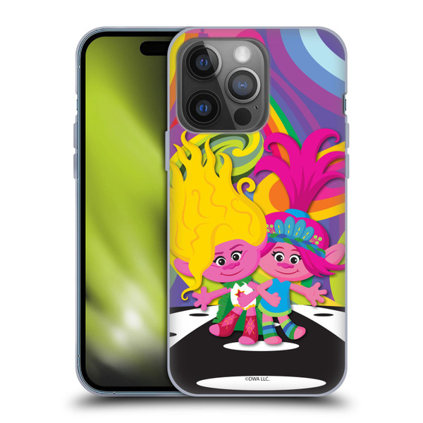 Trolls 3: Band Together Art Poppy And Viva Soft Gel Case for Apple iPhone 14 Pro