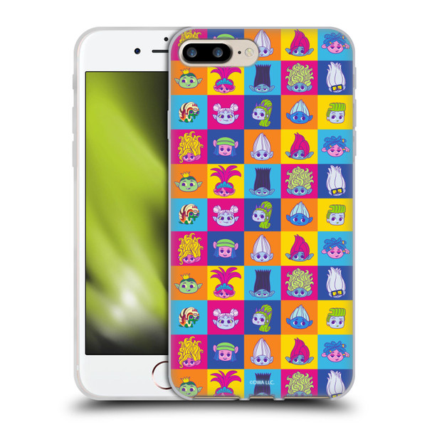 Trolls 3: Band Together Art Characters Soft Gel Case for Apple iPhone 7 Plus / iPhone 8 Plus