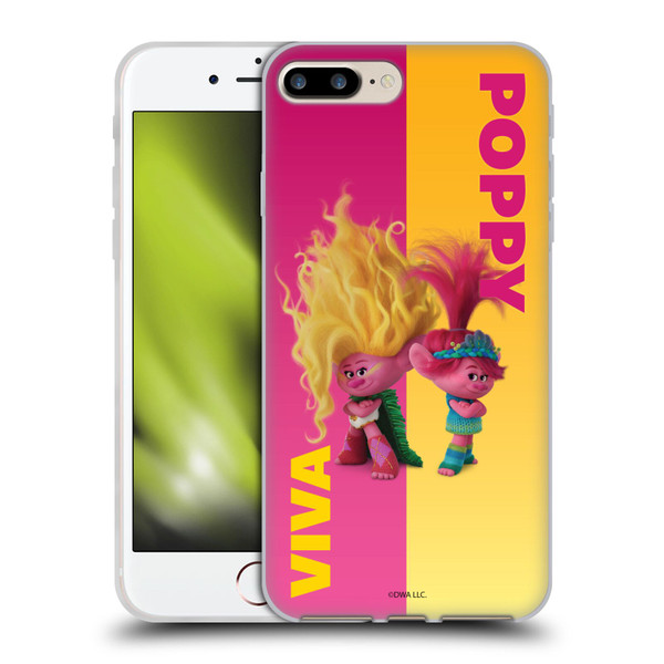 Trolls 3: Band Together Art Half Soft Gel Case for Apple iPhone 7 Plus / iPhone 8 Plus