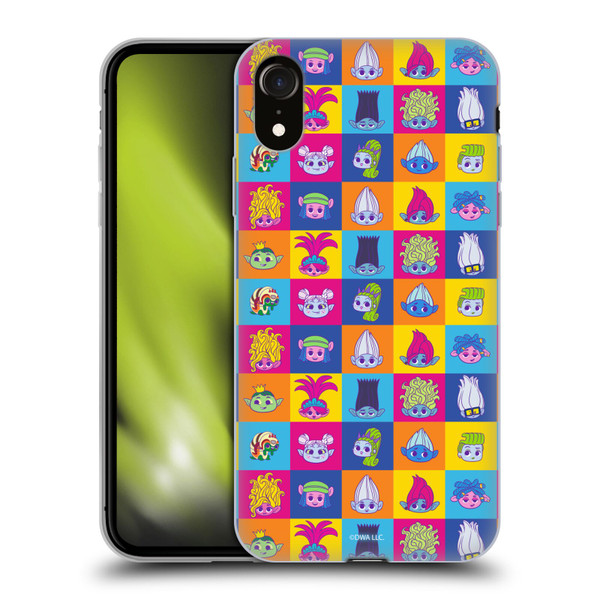 Trolls 3: Band Together Art Characters Soft Gel Case for Apple iPhone XR