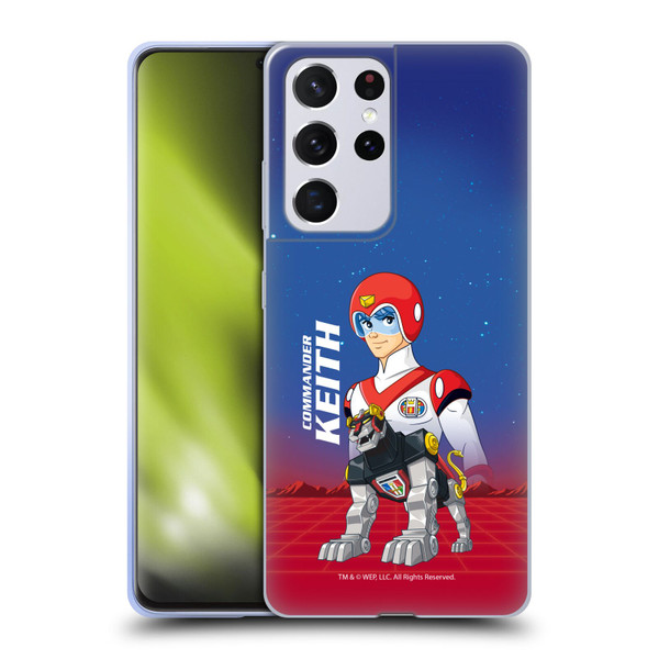 Voltron Character Art Commander Keith Soft Gel Case for Samsung Galaxy S21 Ultra 5G