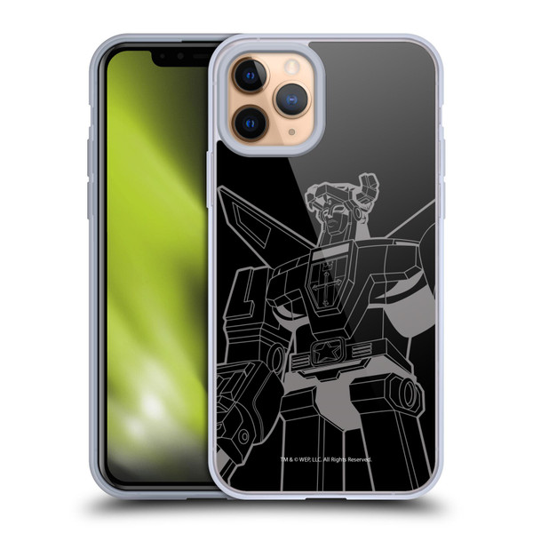 Voltron Graphics Oversized Black Robot Soft Gel Case for Apple iPhone 11 Pro