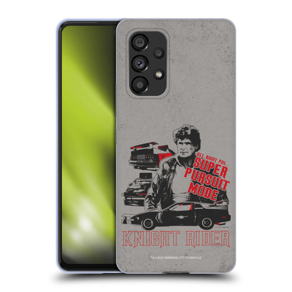 Knight Rider Core Graphics Super Pursuit Mode Soft Gel Case for Samsung Galaxy A53 5G (2022)