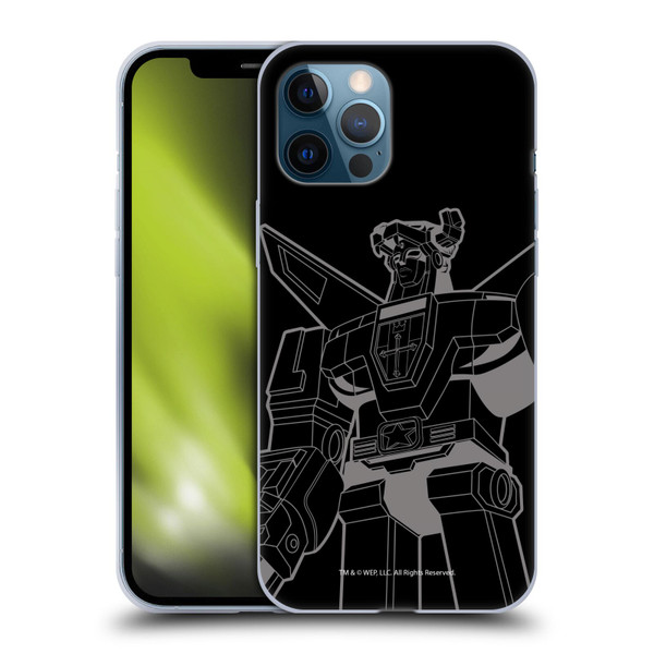 Voltron Graphics Oversized Black Robot Soft Gel Case for Apple iPhone 12 Pro Max