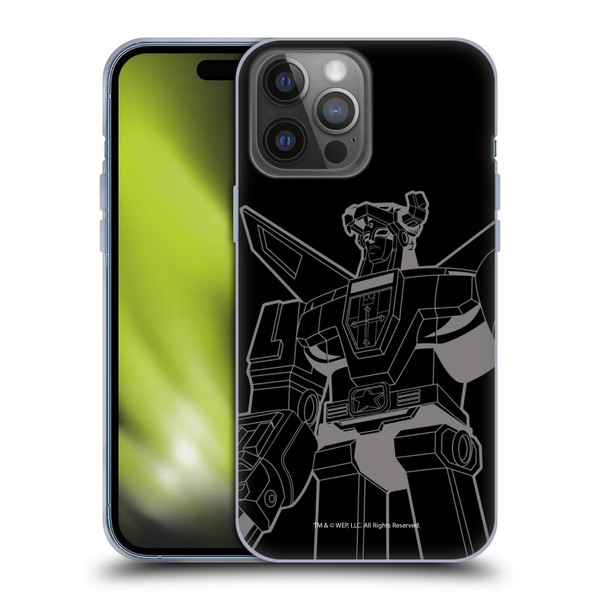 Voltron Graphics Oversized Black Robot Soft Gel Case for Apple iPhone 14 Pro Max