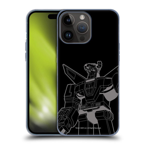 Voltron Graphics Oversized Black Robot Soft Gel Case for Apple iPhone 15 Pro Max