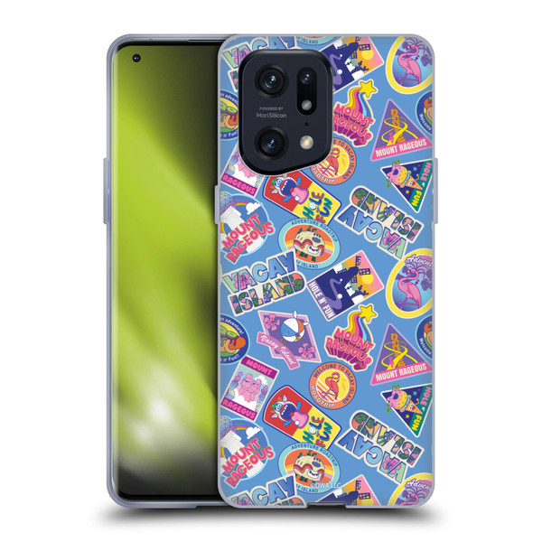 Trolls 3: Band Together Art Pattern Blue Soft Gel Case for OPPO Find X5 Pro