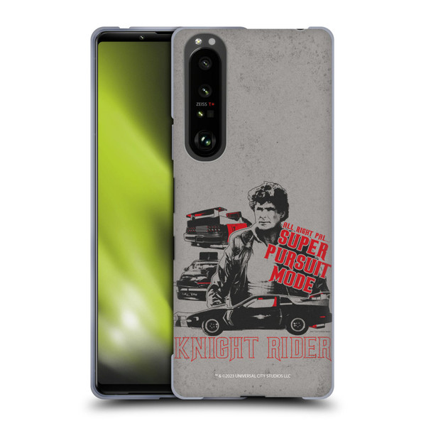 Knight Rider Core Graphics Super Pursuit Mode Soft Gel Case for Sony Xperia 1 III