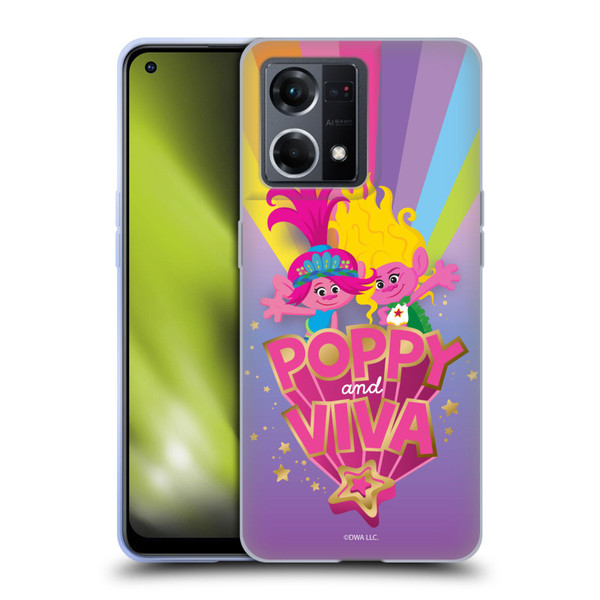 Trolls 3: Band Together Art Rainbow Soft Gel Case for OPPO Reno8 4G