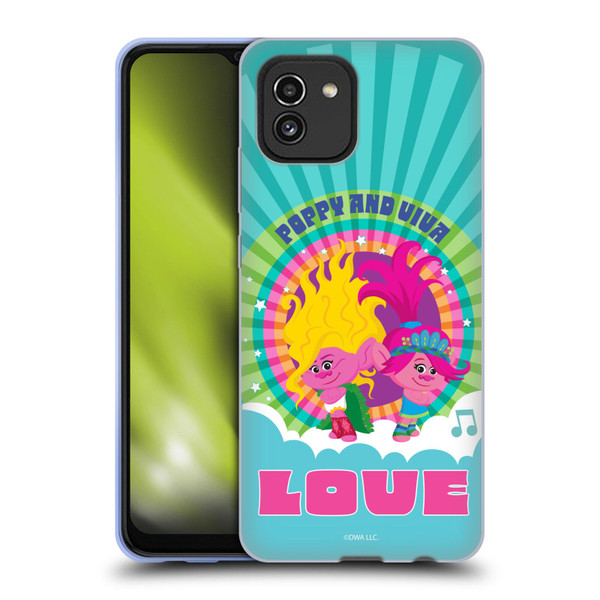 Trolls 3: Band Together Art Love Soft Gel Case for Samsung Galaxy A03 (2021)