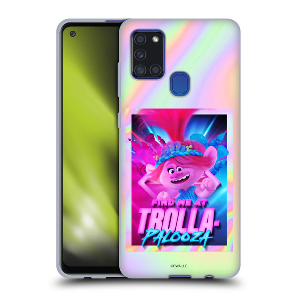 Trolls 3: Band Together Art Trolla-Palooza Soft Gel Case for Samsung Galaxy A21s (2020)