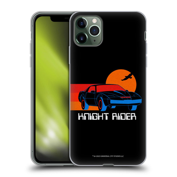 Knight Rider Graphics Kitt Sunset Soft Gel Case for Apple iPhone 11 Pro Max