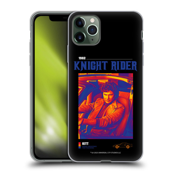 Knight Rider Graphics Michael Knight Driving Soft Gel Case for Apple iPhone 11 Pro Max