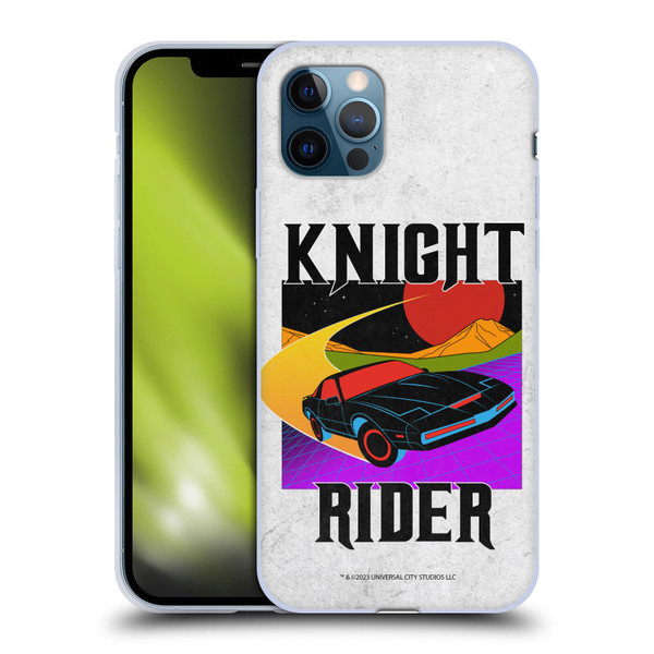Knight Rider Graphics Kitt Speed Soft Gel Case for Apple iPhone 12 / iPhone 12 Pro
