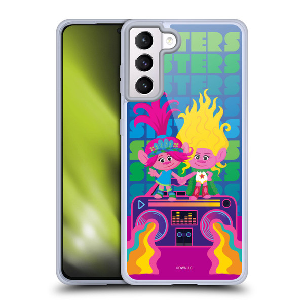 Trolls 3: Band Together Art Sisters Soft Gel Case for Samsung Galaxy S21+ 5G