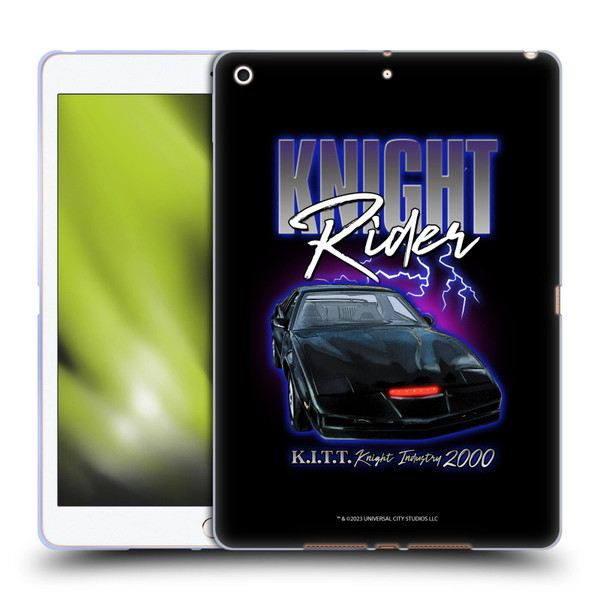 Knight Rider Graphics Kitt 2000 Soft Gel Case for Apple iPad 10.2 2019/2020/2021