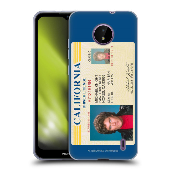 Knight Rider Graphics Driver's License Soft Gel Case for Nokia C10 / C20