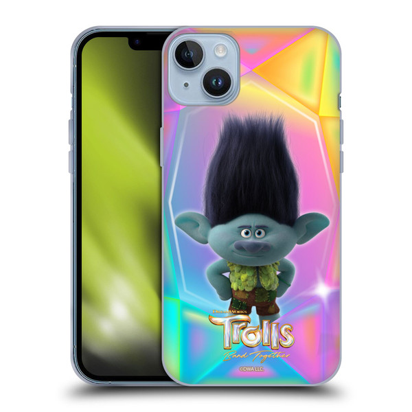 Trolls 3: Band Together Graphics Branch Soft Gel Case for Apple iPhone 14 Plus