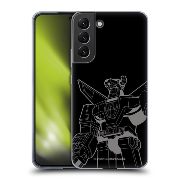 Voltron Graphics Oversized Black Robot Soft Gel Case for Samsung Galaxy S22+ 5G