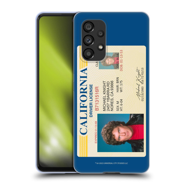 Knight Rider Graphics Driver's License Soft Gel Case for Samsung Galaxy A53 5G (2022)