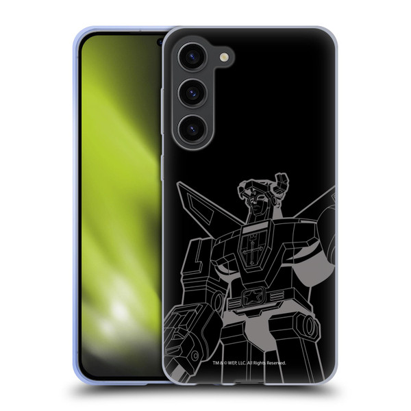 Voltron Graphics Oversized Black Robot Soft Gel Case for Samsung Galaxy S23+ 5G
