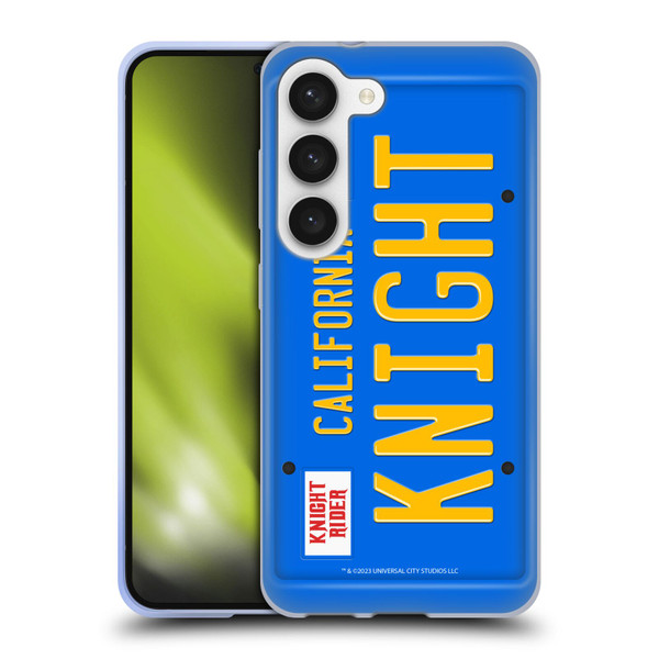 Knight Rider Graphics Plate Number Soft Gel Case for Samsung Galaxy S23 5G