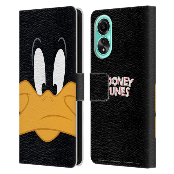 Looney Tunes Full Face Daffy Duck Leather Book Wallet Case Cover For OPPO A78 4G