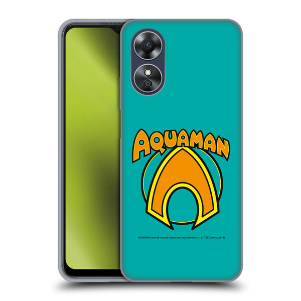 Aquaman DC Comics Logo Classic Soft Gel Case for OPPO A17