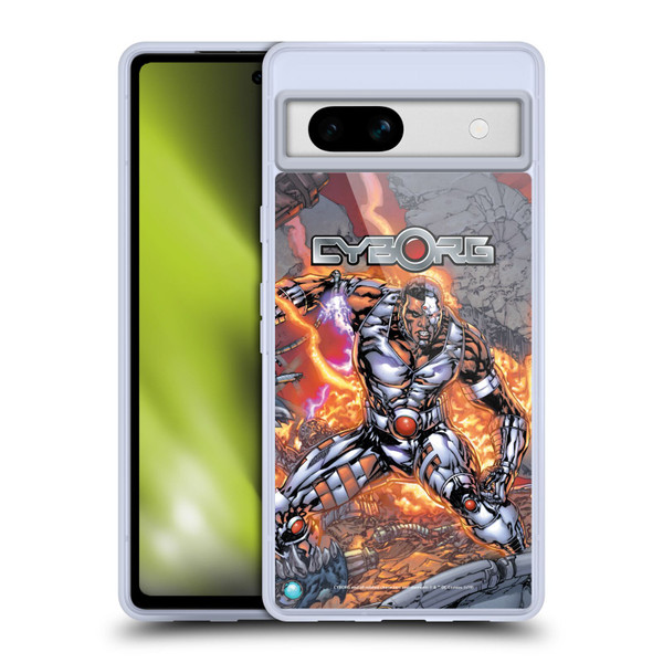 Cyborg DC Comics Fast Fashion Cover Soft Gel Case for Google Pixel 7a