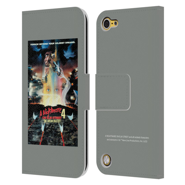 A Nightmare On Elm Street 4 The Dream Master Graphics Poster Leather Book Wallet Case Cover For Apple iPod Touch 5G 5th Gen