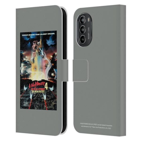 A Nightmare On Elm Street 4 The Dream Master Graphics Poster Leather Book Wallet Case Cover For Motorola Moto G82 5G