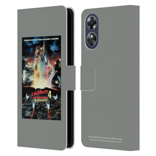 A Nightmare On Elm Street 4 The Dream Master Graphics Poster Leather Book Wallet Case Cover For OPPO A17