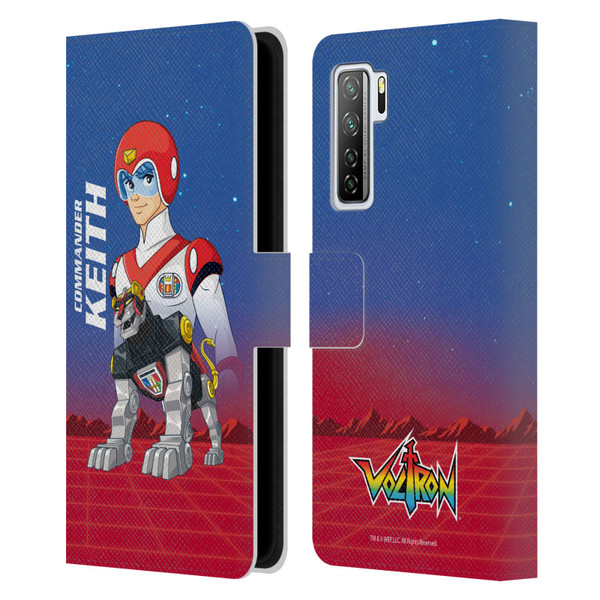 Voltron Character Art Commander Keith Leather Book Wallet Case Cover For Huawei Nova 7 SE/P40 Lite 5G
