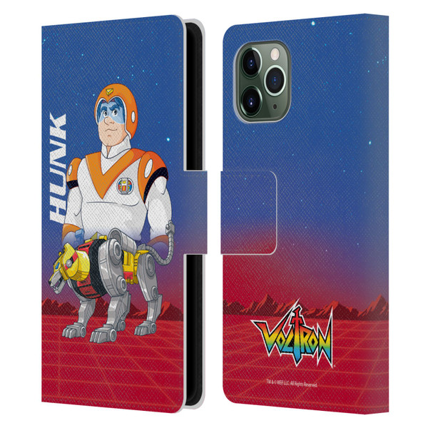 Voltron Character Art Hunk Leather Book Wallet Case Cover For Apple iPhone 11 Pro