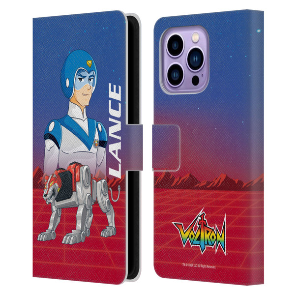 Voltron Character Art Lance Leather Book Wallet Case Cover For Apple iPhone 14 Pro Max