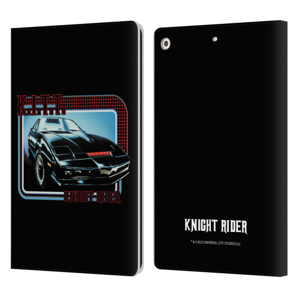Knight Rider Core Graphics Kitt Car Leather Book Wallet Case Cover For Apple iPad 10.2 2019/2020/2021
