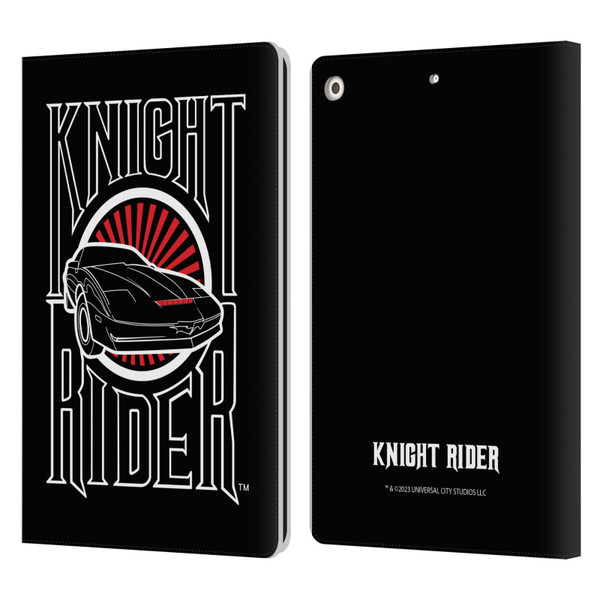 Knight Rider Core Graphics Logo Leather Book Wallet Case Cover For Apple iPad 10.2 2019/2020/2021