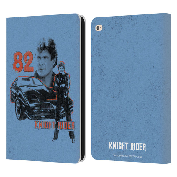 Knight Rider Core Graphics 82 Kitt Car Leather Book Wallet Case Cover For Apple iPad Air 2 (2014)