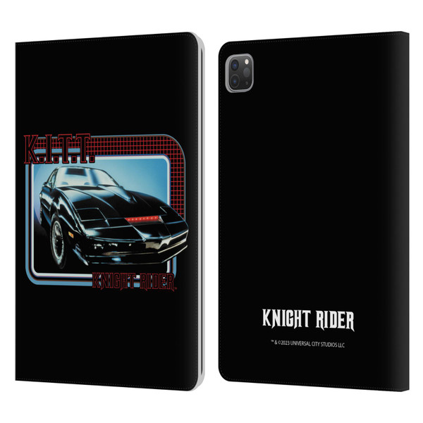 Knight Rider Core Graphics Kitt Car Leather Book Wallet Case Cover For Apple iPad Pro 11 2020 / 2021 / 2022