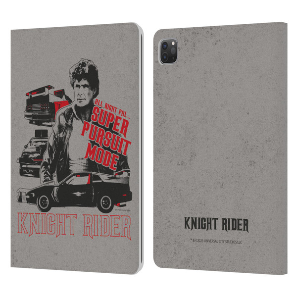 Knight Rider Core Graphics Super Pursuit Mode Leather Book Wallet Case Cover For Apple iPad Pro 11 2020 / 2021 / 2022