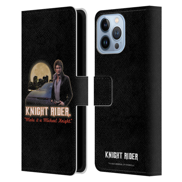Knight Rider Core Graphics Poster Leather Book Wallet Case Cover For Apple iPhone 13 Pro Max