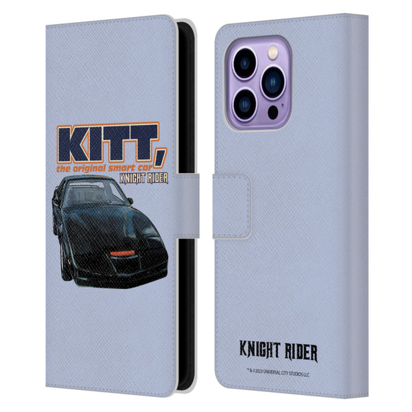 Knight Rider Core Graphics Kitt Smart Car Leather Book Wallet Case Cover For Apple iPhone 14 Pro Max