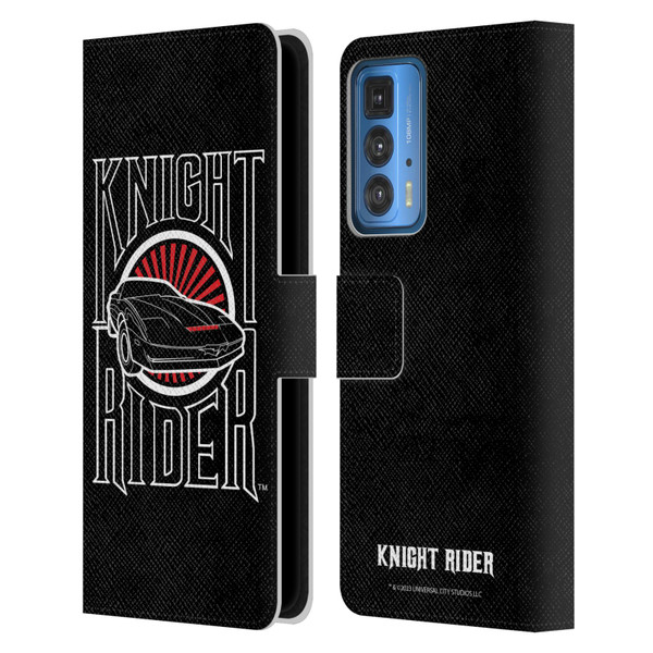 Knight Rider Core Graphics Logo Leather Book Wallet Case Cover For Motorola Edge 20 Pro