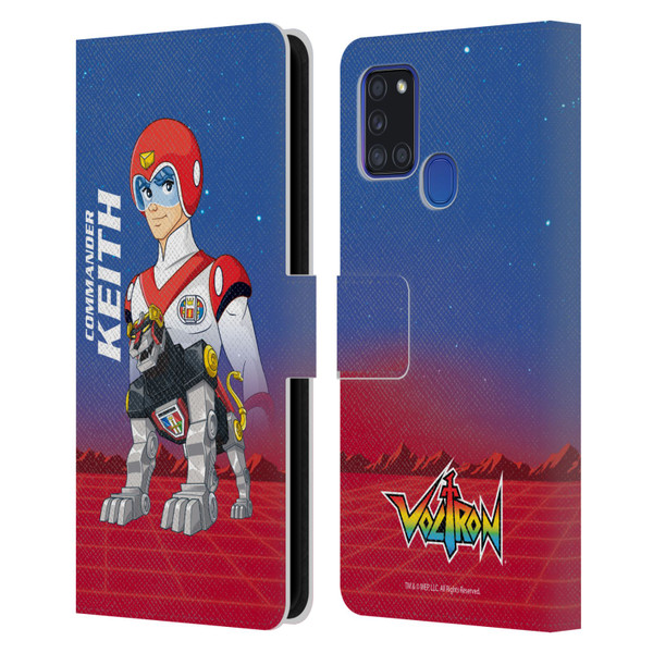 Voltron Character Art Commander Keith Leather Book Wallet Case Cover For Samsung Galaxy A21s (2020)