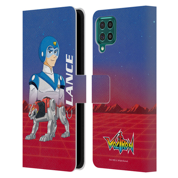 Voltron Character Art Lance Leather Book Wallet Case Cover For Samsung Galaxy F62 (2021)