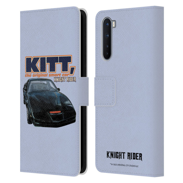 Knight Rider Core Graphics Kitt Smart Car Leather Book Wallet Case Cover For OnePlus Nord 5G