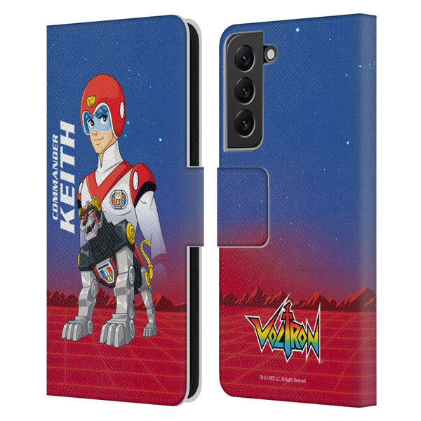 Voltron Character Art Commander Keith Leather Book Wallet Case Cover For Samsung Galaxy S22+ 5G