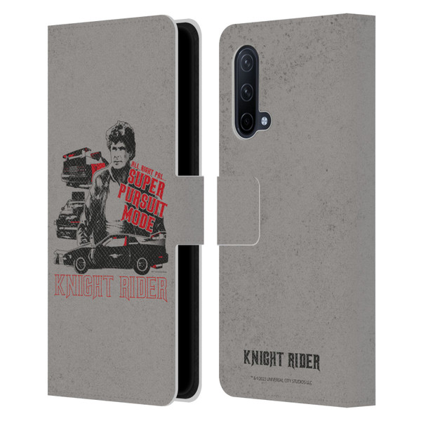 Knight Rider Core Graphics Super Pursuit Mode Leather Book Wallet Case Cover For OnePlus Nord CE 5G