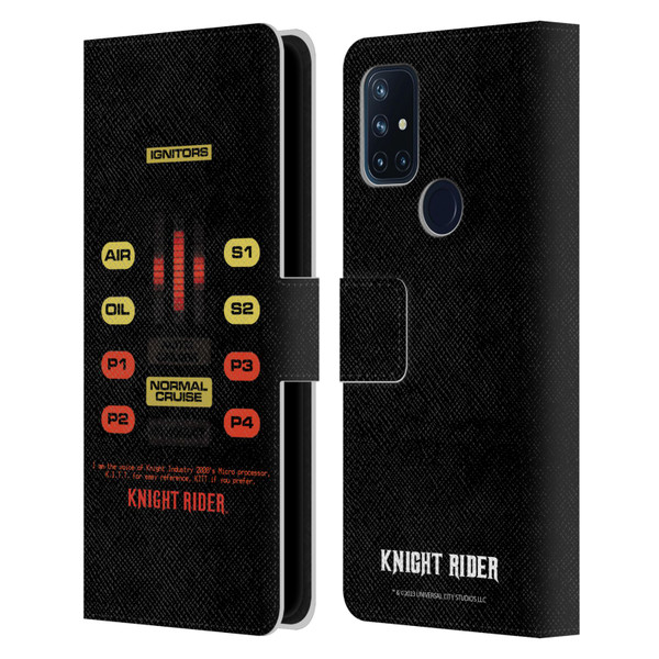 Knight Rider Core Graphics Kitt Control Panel Leather Book Wallet Case Cover For OnePlus Nord N10 5G