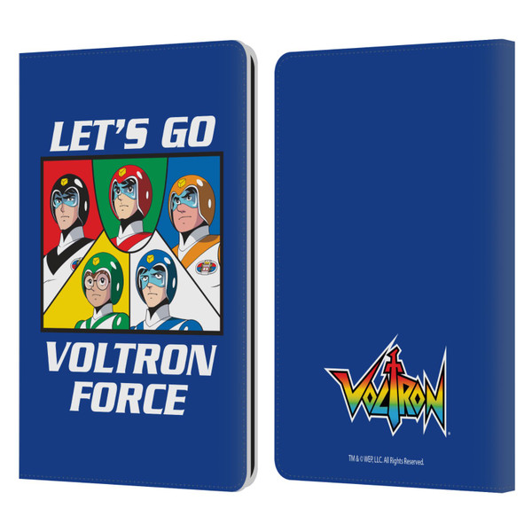 Voltron Graphics Go Voltron Force Leather Book Wallet Case Cover For Amazon Kindle Paperwhite 1 / 2 / 3